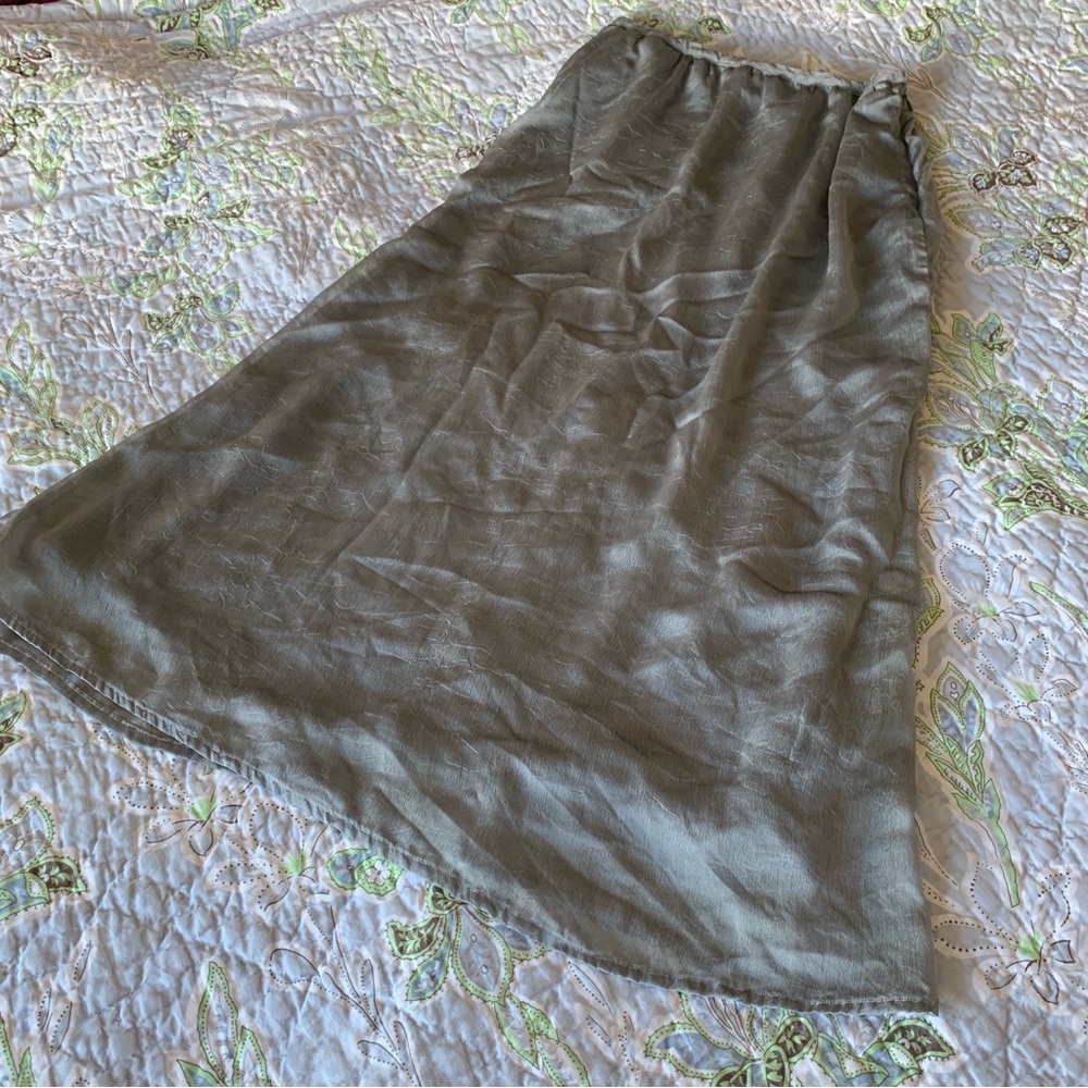 Worthington Silver Maxi Skirt